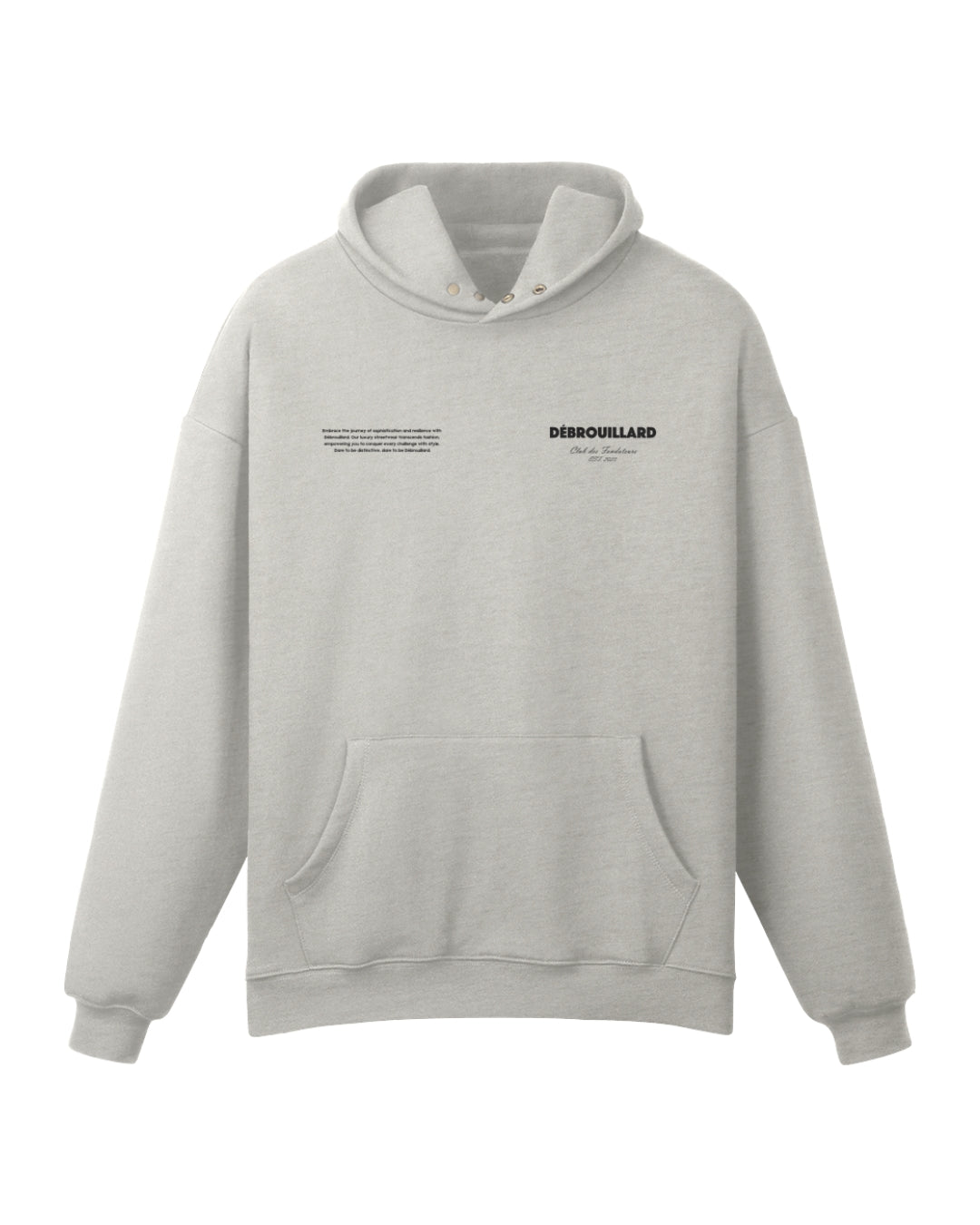 FAIT AVEC AMOUR HOODIE - HEATHER GREY