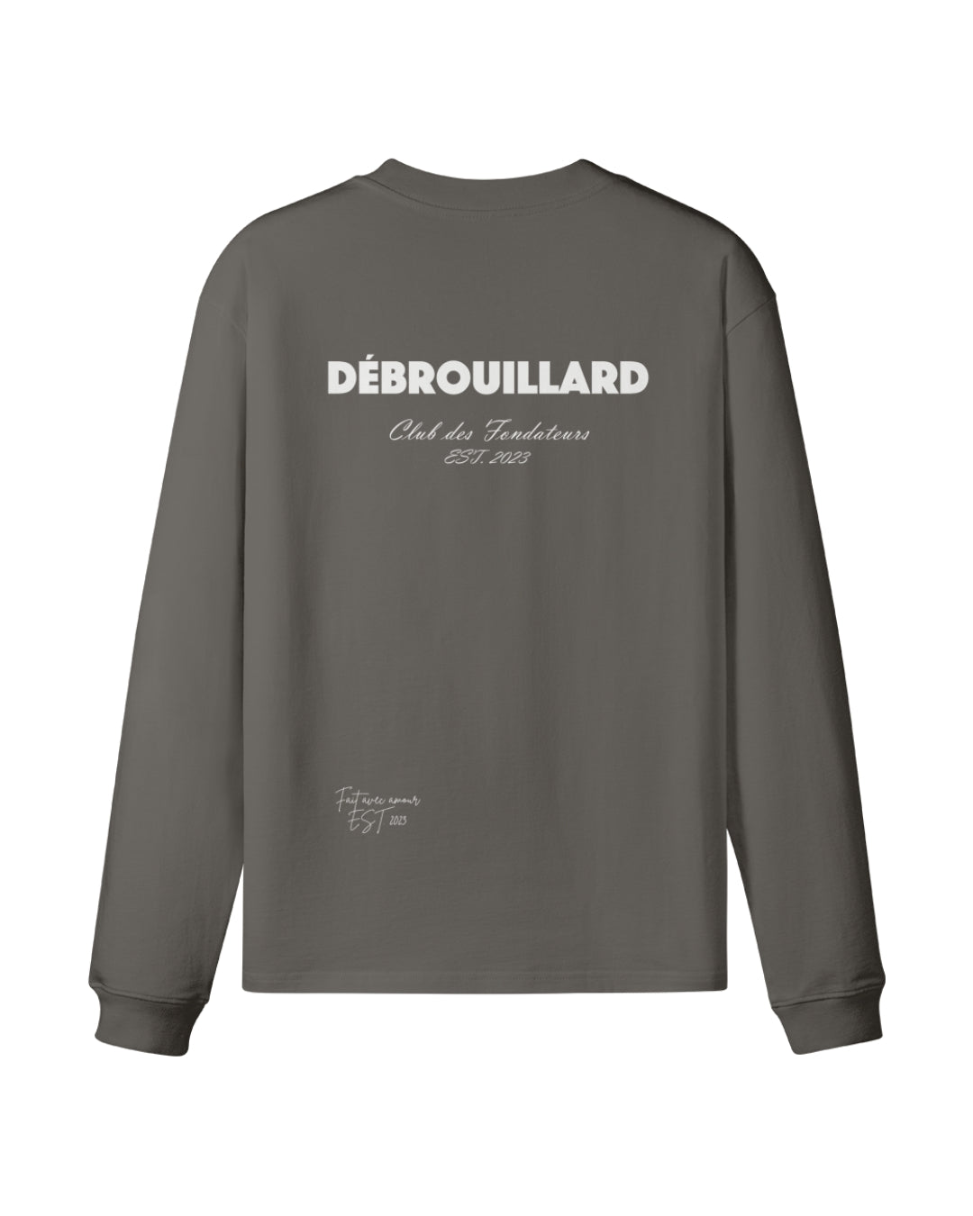 FAIT AVEC AMOUR LONGSLEEVE - CHARCOAL GREY