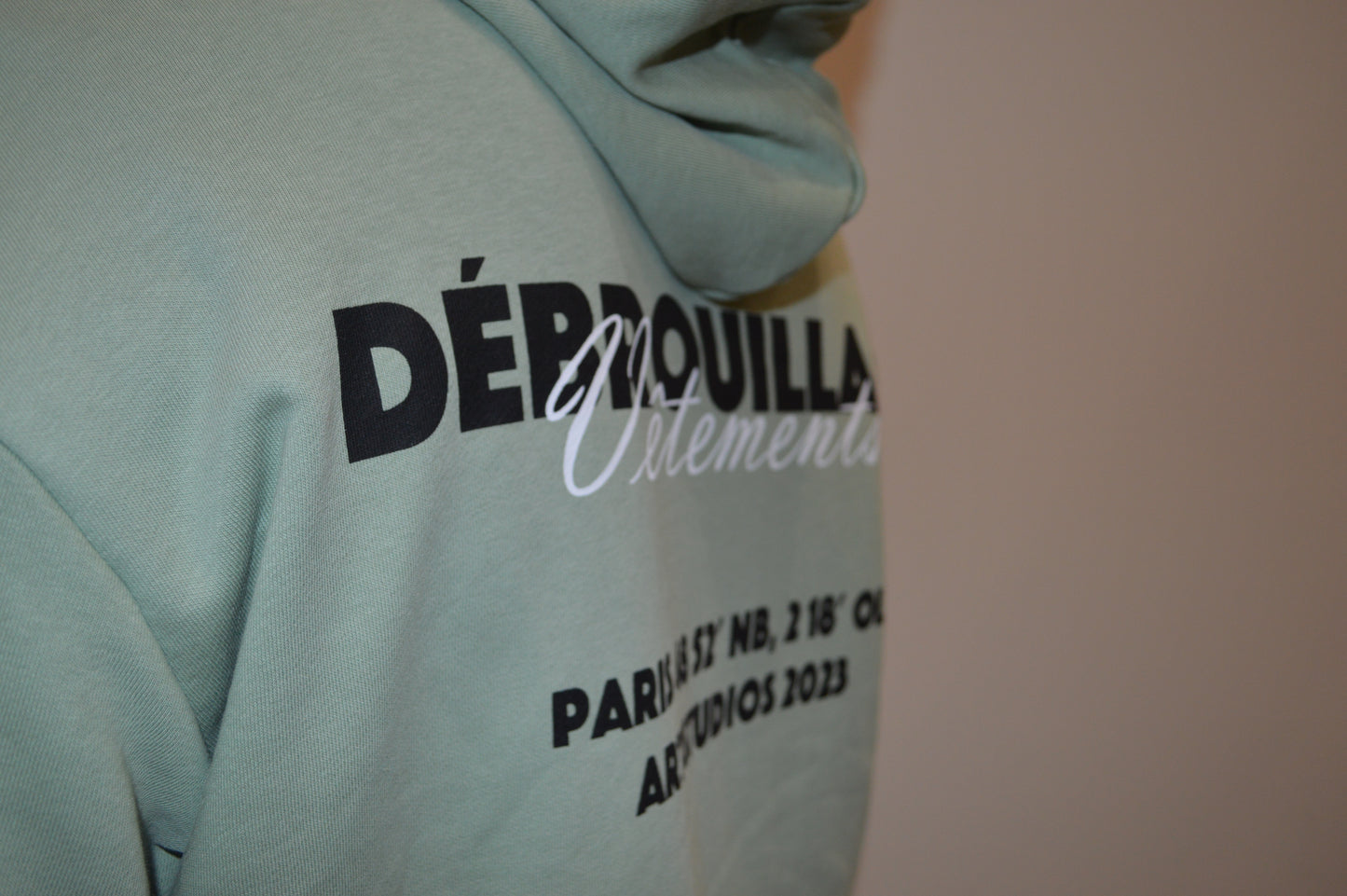 Débrouillard 'PARIS X ART STUDIOS' hoodie groen